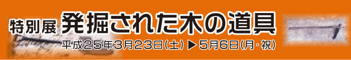 特別展 発掘された木の道具