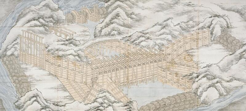 明治時代初めに作られた絵図の一部