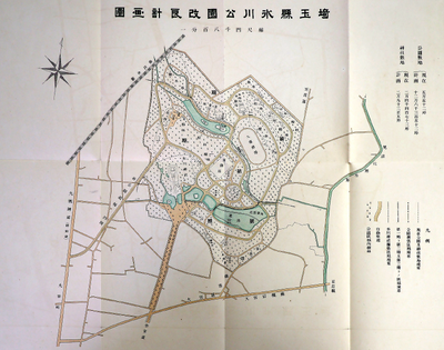 武蔵一ノ宮氷川公園ノ図