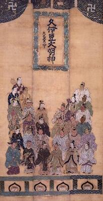 画像：刺繍三十番神像